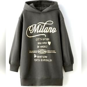 Zara Girls Hooded Long Sweatshirt